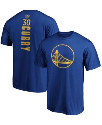 Men's Stephen Curry Royal Golden State Warriors Team Playmaker Name and Number T-shirt