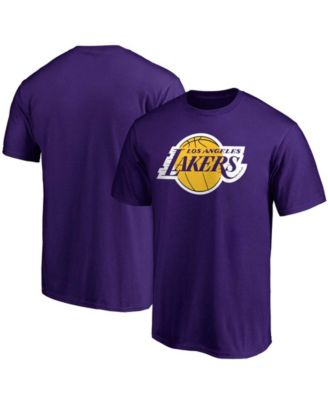 Men's Purple Los Angeles Lakers Primary Team Logo T-shirt