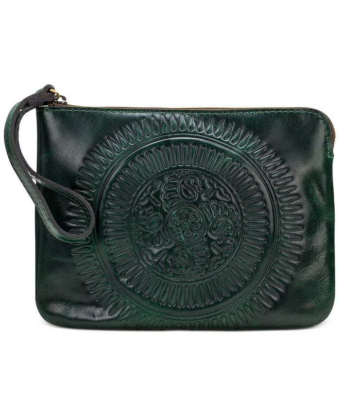 Patricia nash cassini tooled leather wristlet sales