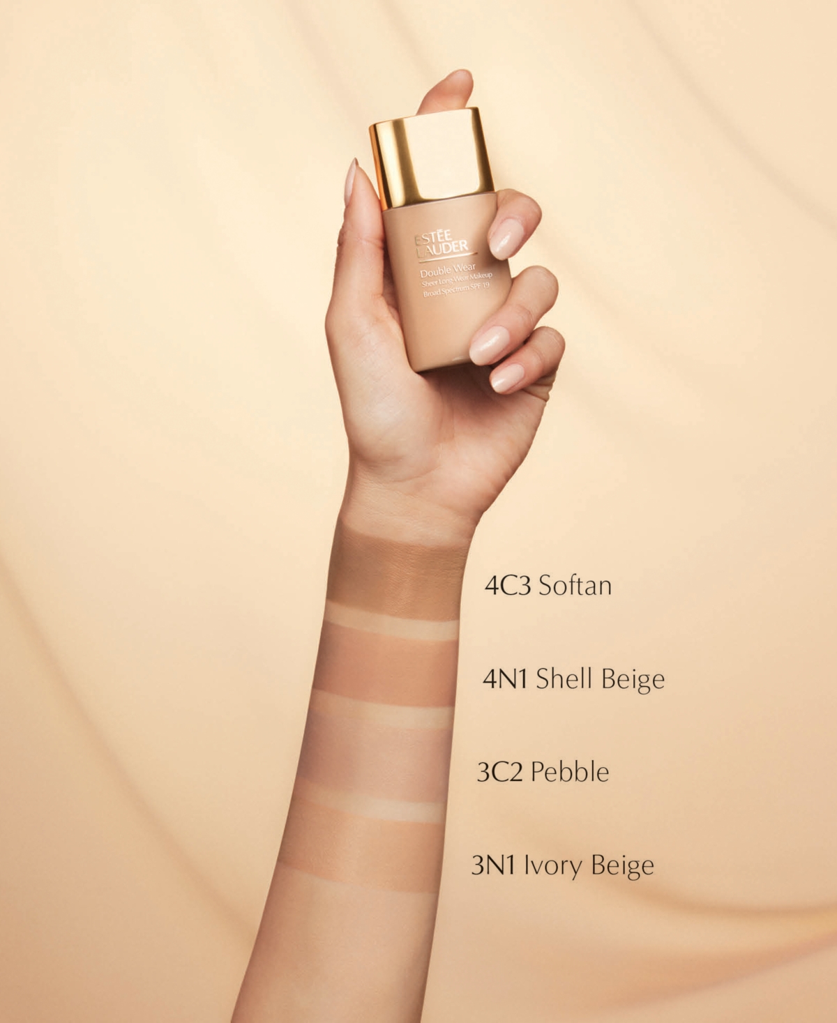 Shop Estée Lauder Double Wear Sheer Long-wear Foundation Spf19, 1 Oz. In C. Rich Umber - Extra Deep With Rich Red