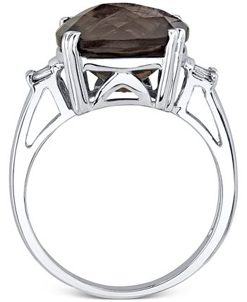 Macy's smoky top quartz ring