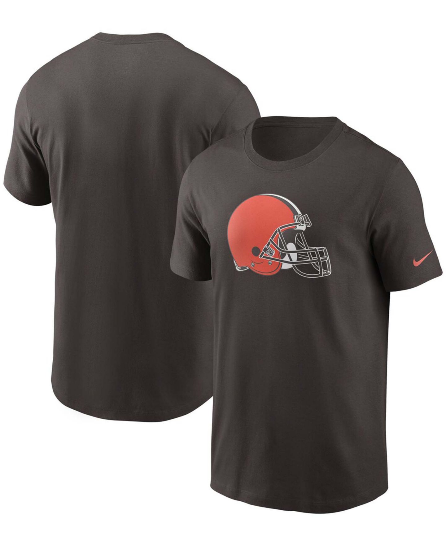 Мужская футболка Nike Brown Cleveland Browns Primary Logo — фото 1
