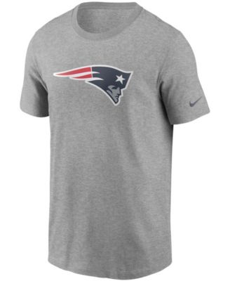 Men's Heathered Gray New England Patriots Primary Logo T-shirt