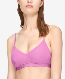 Women's Pure Ribbed Light Lined Bralette QF6439