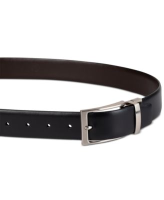 Men’s Two-In-One Feather Edge Reversible Dress Belt