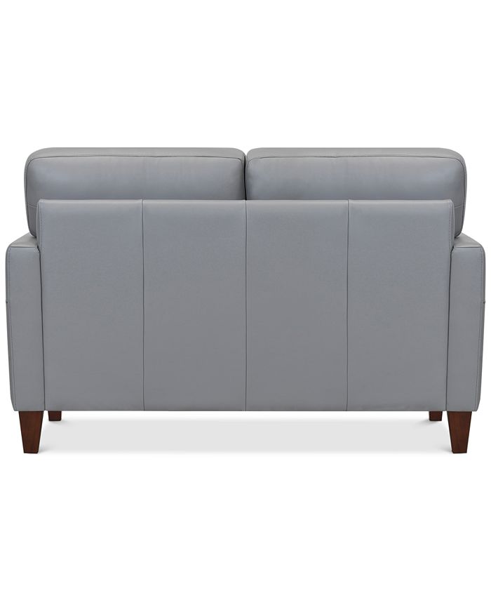 Furniture Tonie 58" Leather Loveseat, Created for Macy's & Reviews