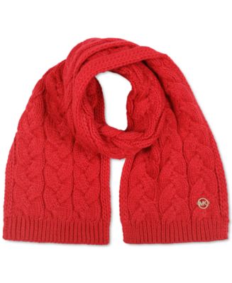 michael kors cable knit scarf