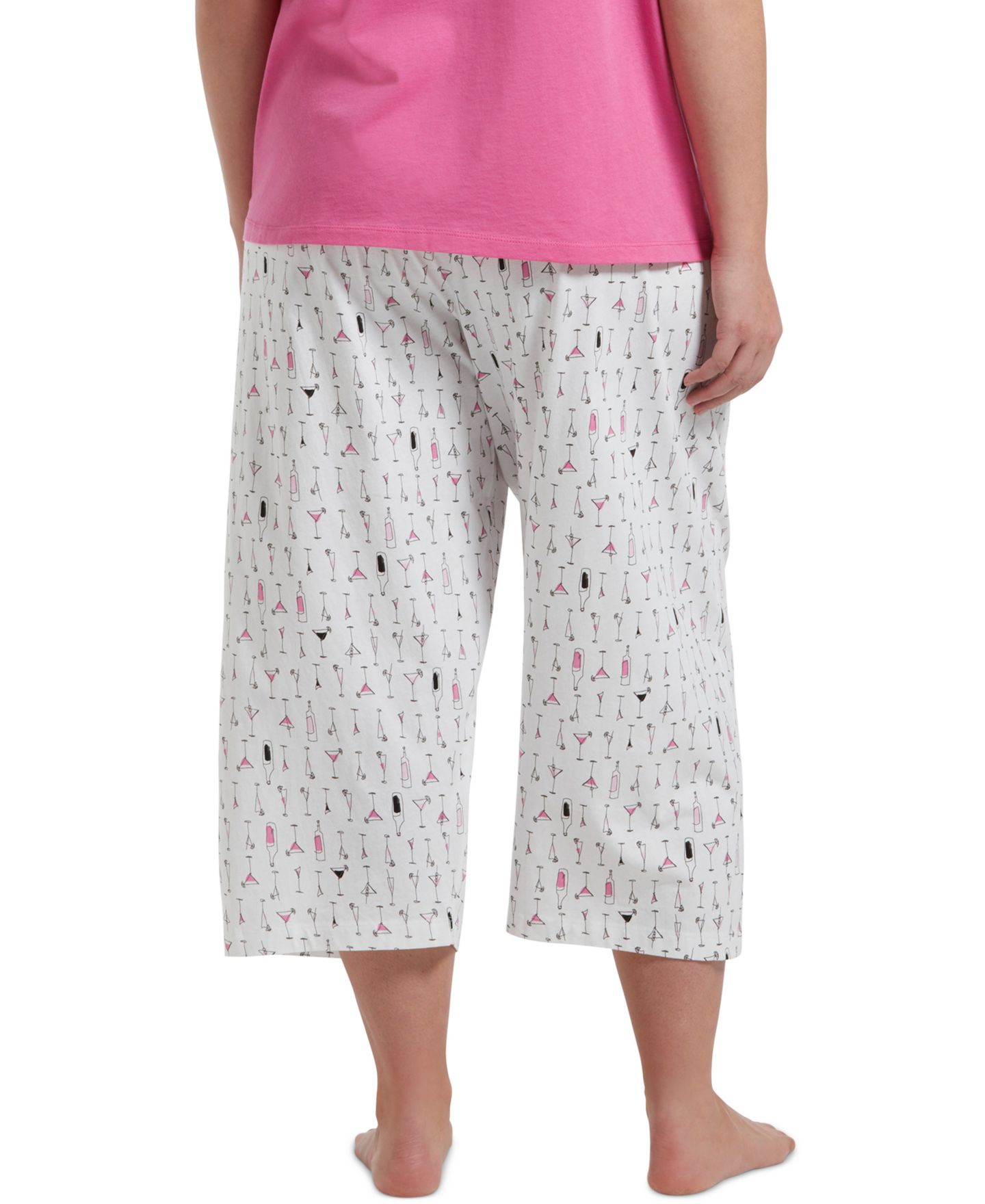 Женские брюки Hue Sleepwell Basic Tee and Pant Separates with Temperature Regulating Technology, цвет: Анималистичный — фото 23