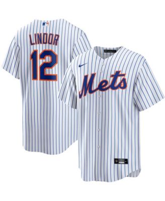 Francisco Lindor Men's Nike White New York Mets Home Replica Custom Jersey Size: Small