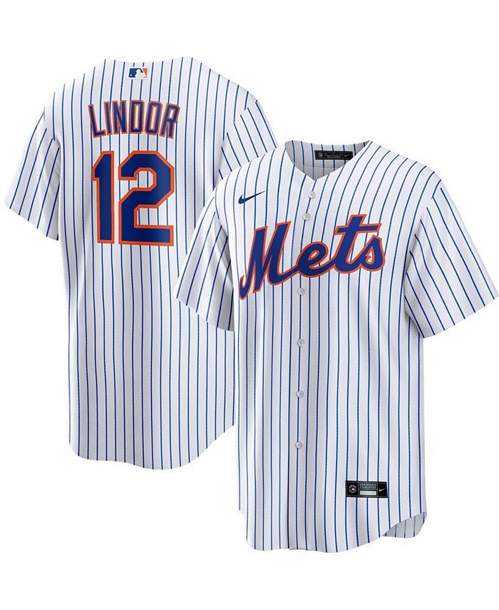 Nike - Men's Francisco Lindor New York Mets Home Replica Player Jersey