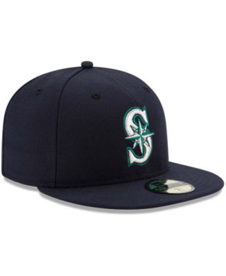 Men's  Navy Seattle Mariners Authentic Collection On Field 59FIFTY Fitted Hat