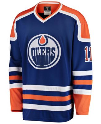 Men's Mark Messier Blue Edmonton Oilers Premier Breakaway Retired Player Jersey