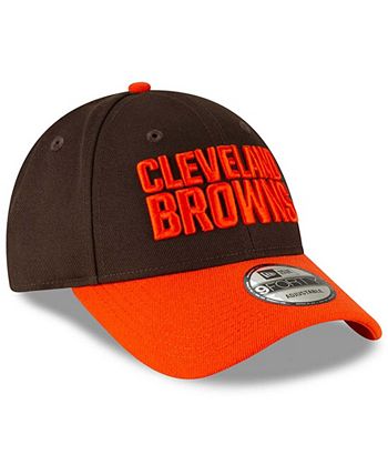 New Era - Men's Brown/Orange Cleveland Browns The League Two-Tone 9FORTY Adjustable Hat
