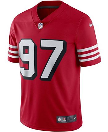 Nike Men's Nick Bosa San Francisco 49ers Alternate Vapor Limited Player Jersey - Red