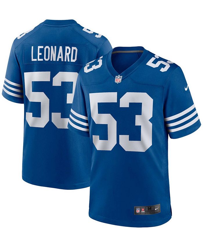 Nike Men's Darius Leonard Indianapolis Colts Alternate Game Jersey - Macy's