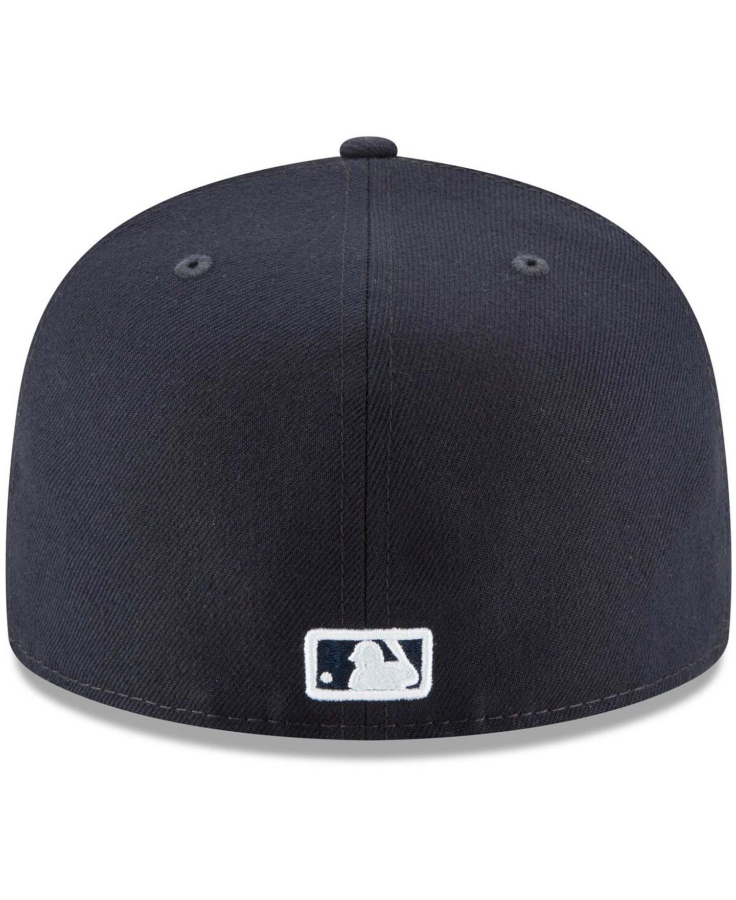Мужская кепка New Era Navy Los Angeles Dodgers Logo White 59FIFTY Fitted Hat — фото 4