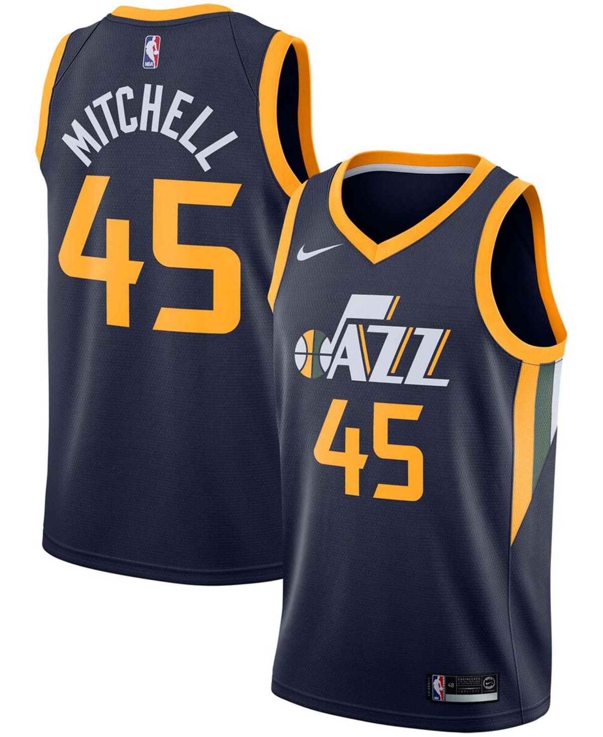 Nike Men's Donovan Mitchell Utah Jazz Replica Swingman Jersey