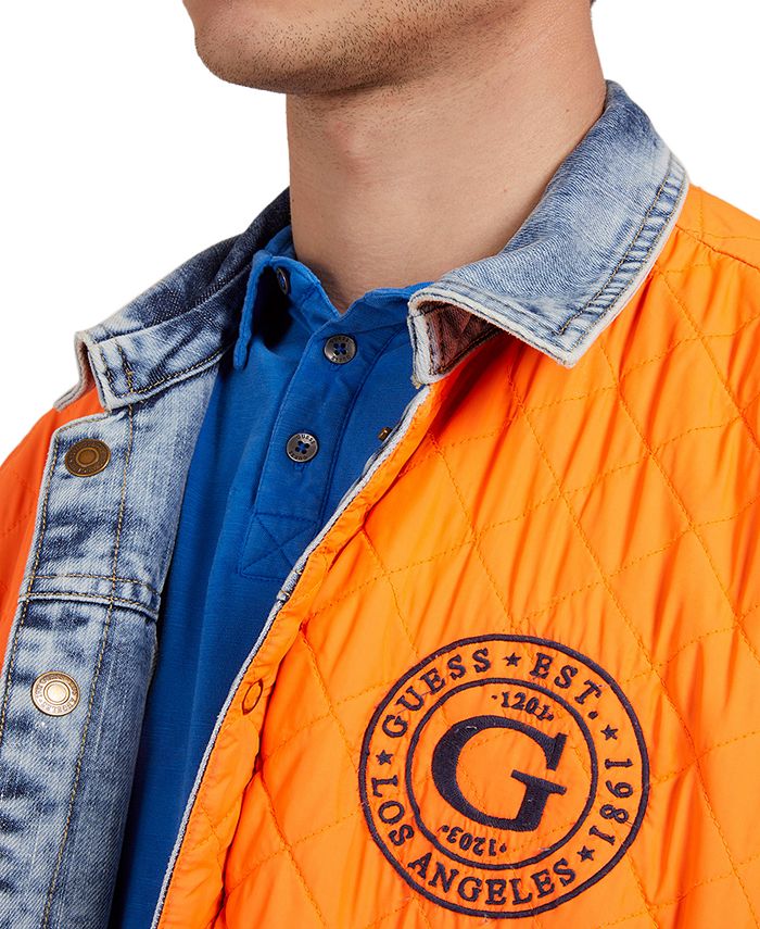 GUESS Men's Klay Reversible Denim Jacket Macy's