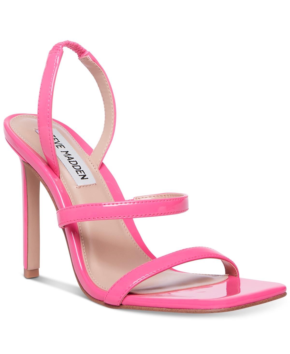 Steve Madden Gracey strappy heeled sandals in clear Smart Closet