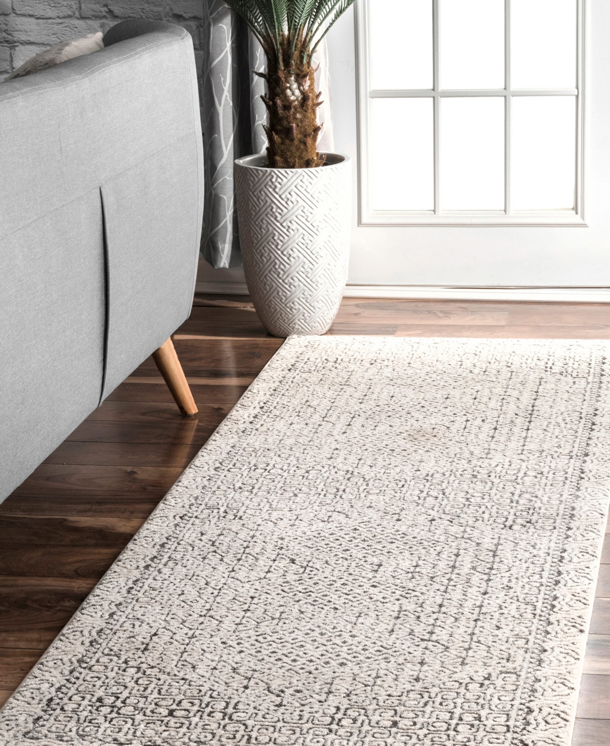 nuLoom Spring RZSP01A Area Rug - Silver-tone