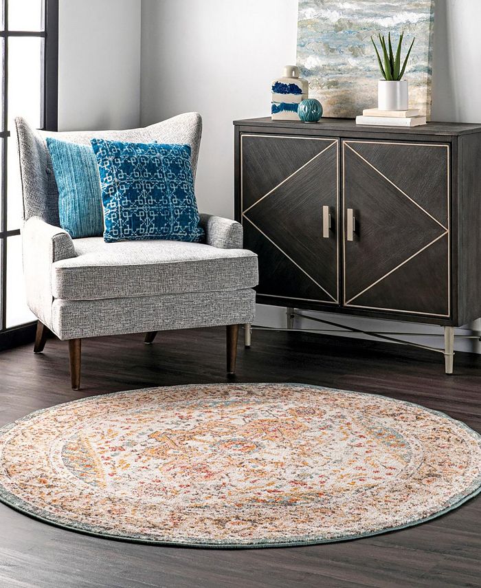 nuLoom West GRWS04A 8' x 8' Round Area Rug Macy's