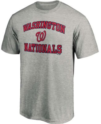 Men's Heathered Gray Washington Nationals Heart Soul T-shirt