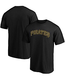 Men's Black Pittsburgh Pirates Official Wordmark T-shirt