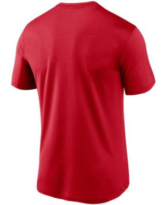 Men's Red Washington Nationals Wordmark Legend T-shirt