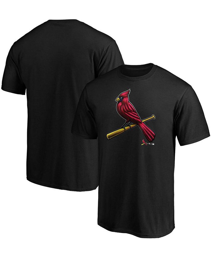 Men's St. Louis Cardinals Fanatics Branded Black Big & Tall Midnight Mascot  Team Logo T-Shirt