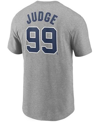 Nike Men's Aaron Judge Gray New York Yankees Name Number T-shirt - Macy's