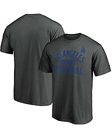 Men's Charcoal Los Angeles Dodgers Iconic Primary Pill T-shirt