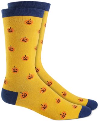 Club Room - Men's Holiday Jack O'Lantern Crew Socks