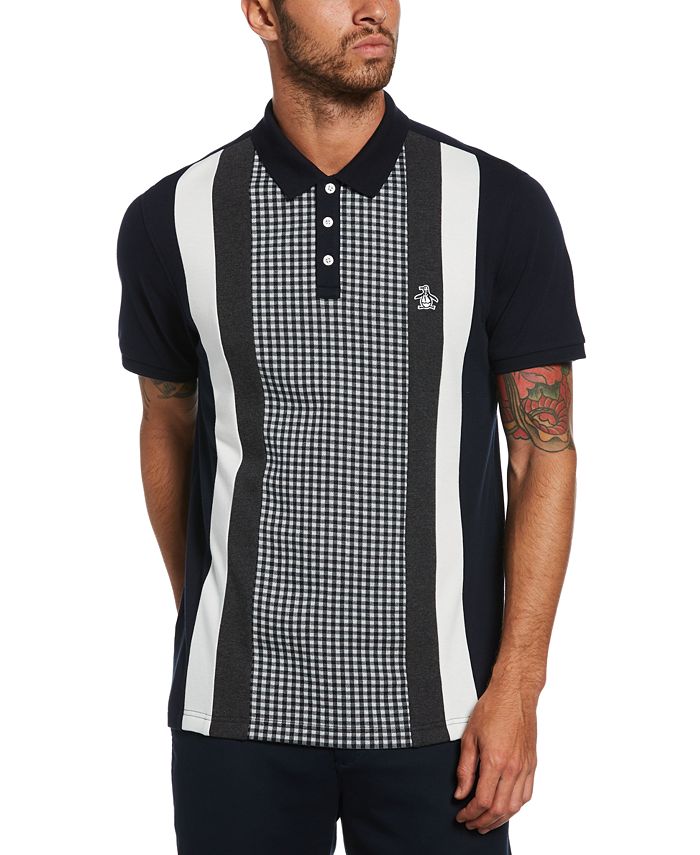 Original Penguin Men s Slim Fit Stretch Colorblocked Stripe