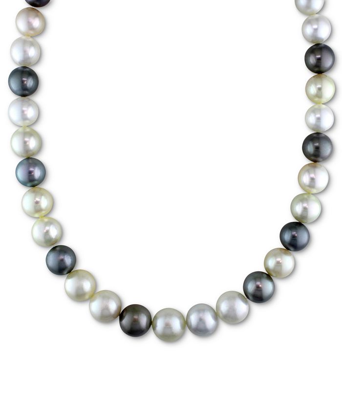 Macy s Multicolor Cultured South Sea Tahitian Pearl 10 12 1 2mm