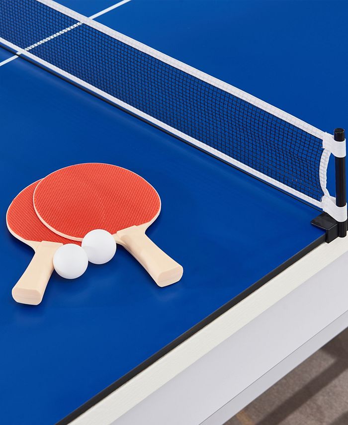 HB Home Esterno Outdoor 4- Pc. Pool Table Set (Table, Dining/Ping Pong ...