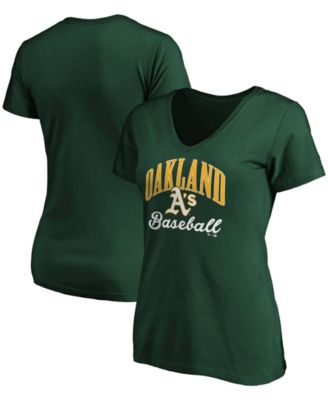 Women's Fanatics Branded Green/Gold Oakland Athletics Fan T-Shirt Combo Set