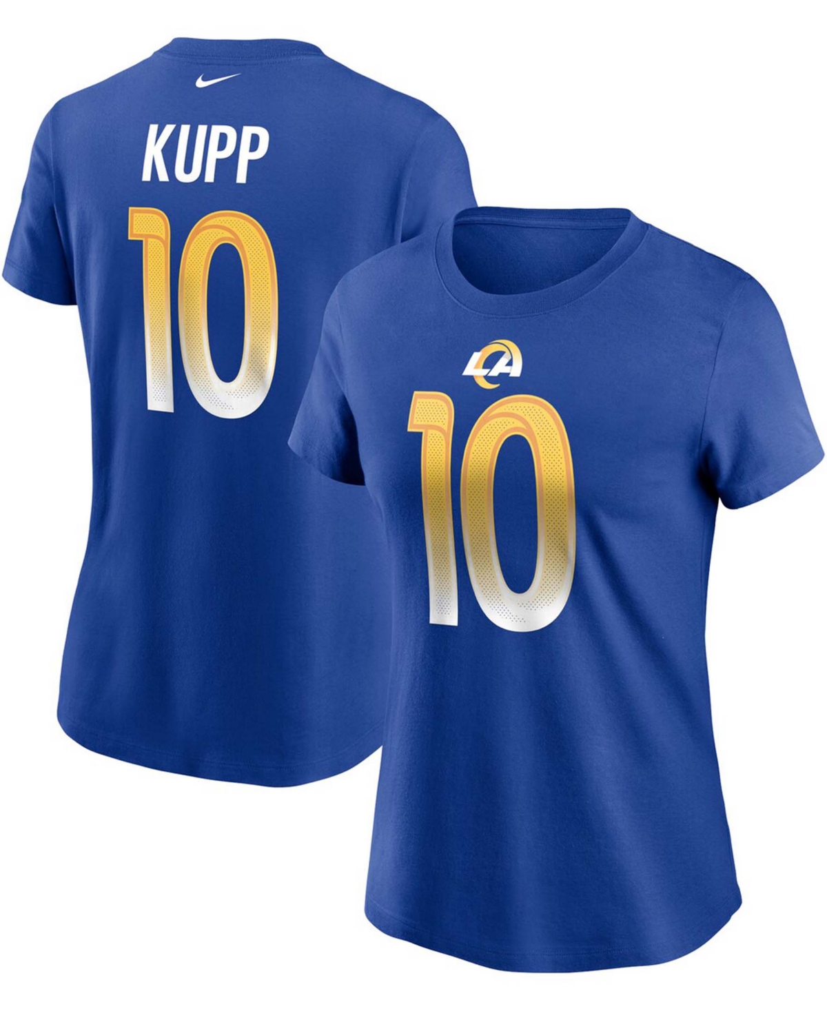 Women's Cooper Kupp Royal Los Angeles Rams Name Number T-shirt