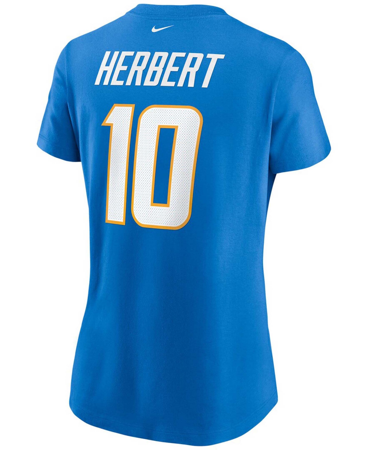 Women's Justin HerbertLos Angeles Chargers Name Number T-shirt - Powder Blue