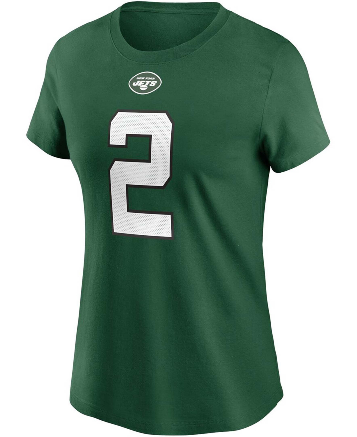 Women's Zach WilsonNew York Jets 2021 Nfl Draft First Round Pick Player Name Number T-shirt - Green