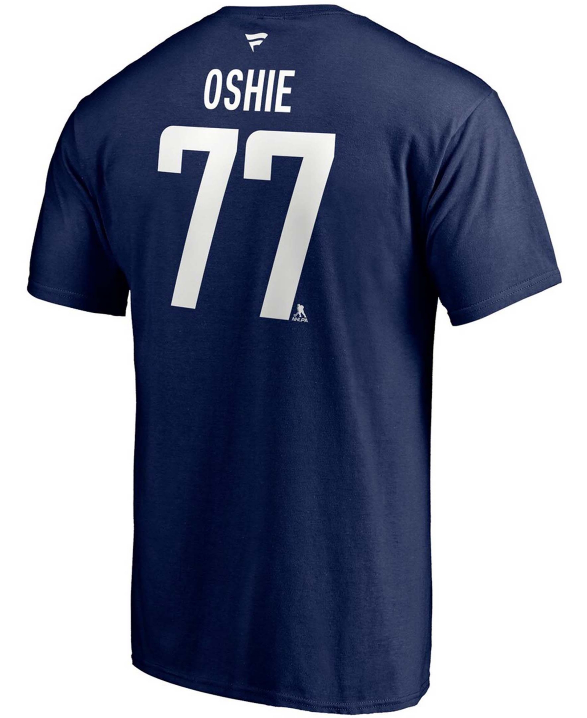 Men's Tj OshieWashington Capitals 2020/21 Alternate Authentic Stack Name and Number T-shirt - Navy