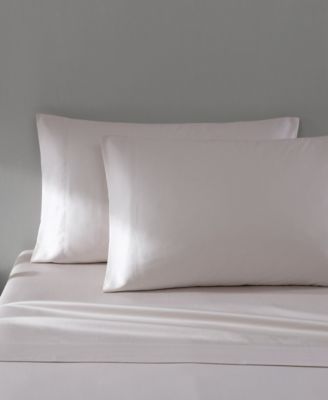Solid 800 Thread Count Cotton Sateen 4 Piece Sheet Set, Queen