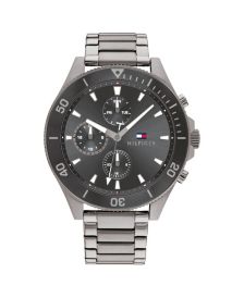 Men's Gray Stainless Steel Bracelet Watch 46mm