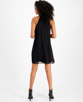 halter neck trapeze dress