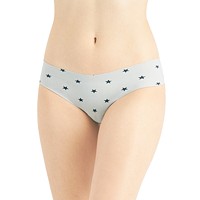 Jenni Women's No-Show Bikini Underwear (Star / Simple Leo)