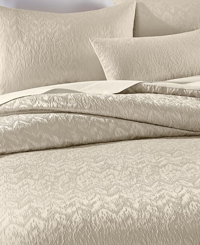 Hotel Collection Distressed Chevron Comforter Set, Full/Queen, Created