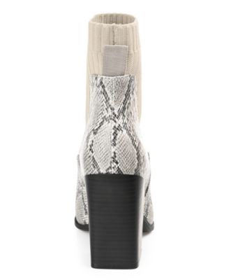 Women's Adalia Knit Block Heel Booties