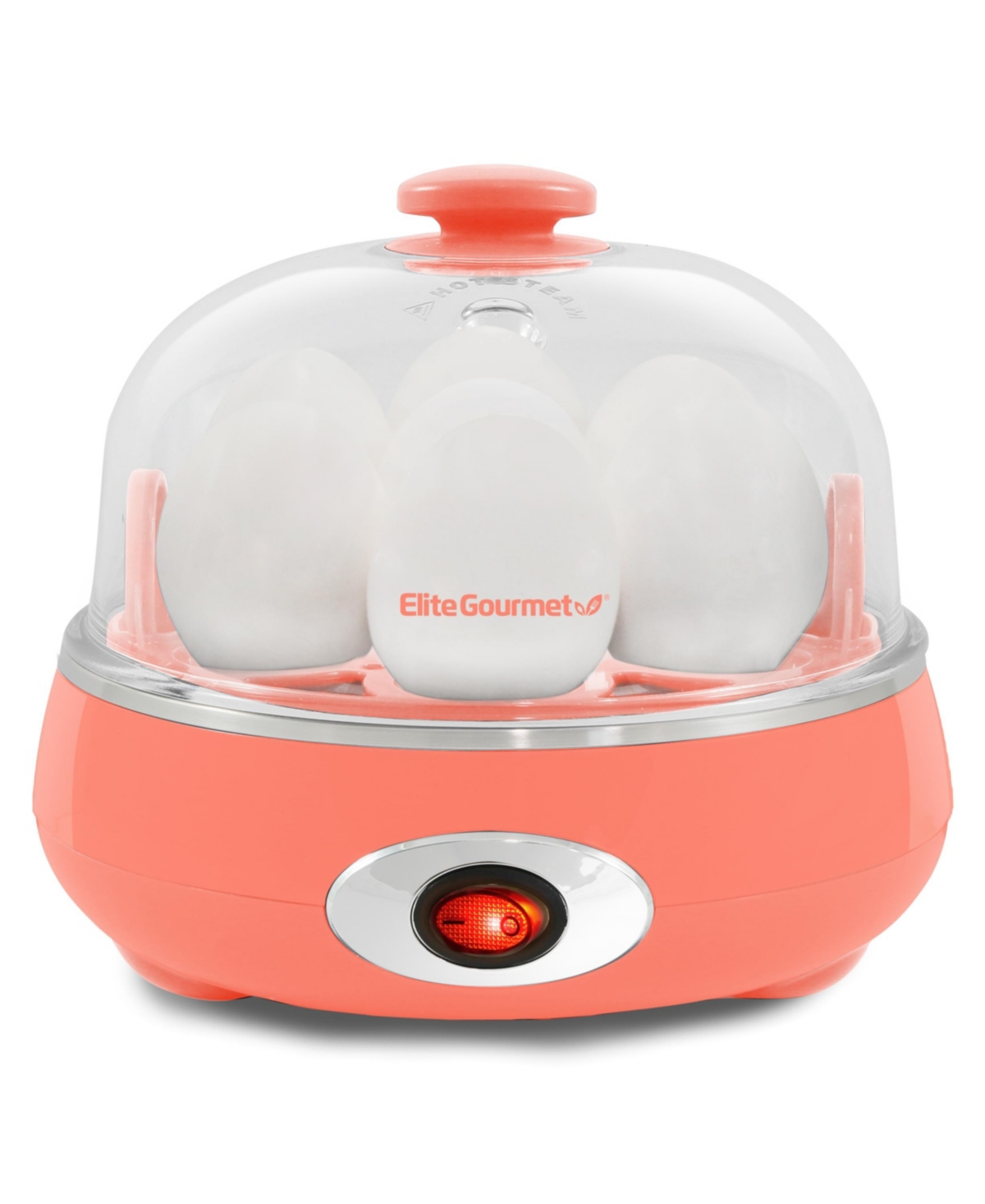 Elite Gourmet Easy Electric 7 Egg Capacity Cooker, Poacher, Steamer, Omelet Maker With Auto Shut-off In Orange