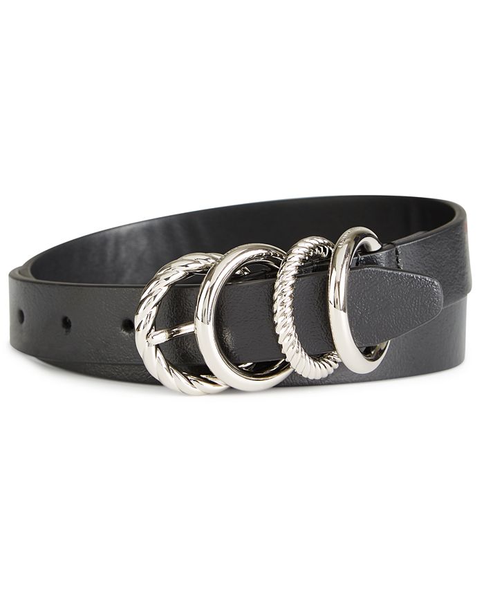Rebecca Minkoff Triple Metal Keeper Leather Belt Macy s