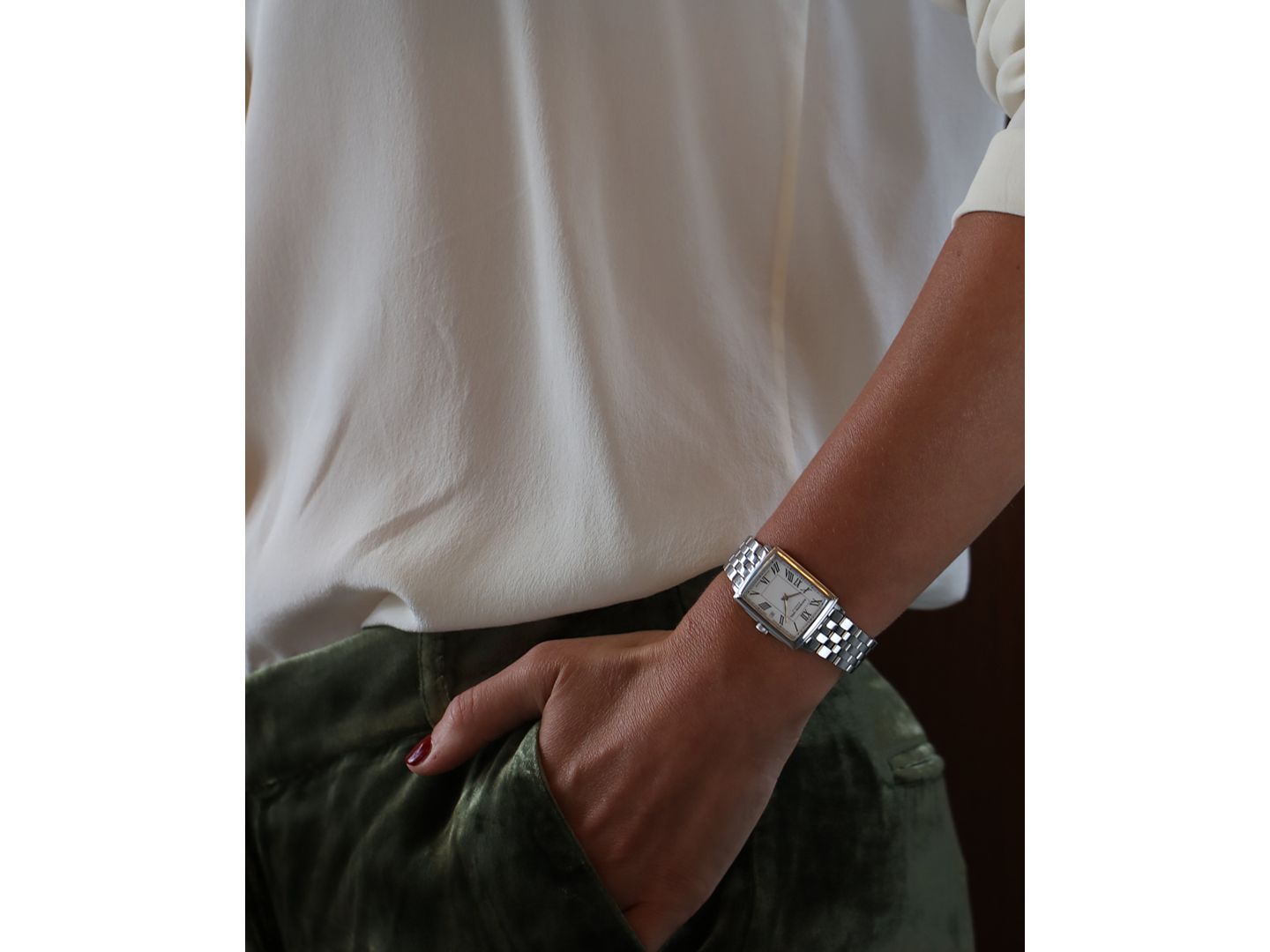 Женские часы Raymond Weil Swiss Toccata Stainless Steel Bracelet Watch 22.6x28.1mm — фото 7