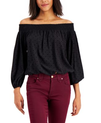 tommy hilfiger off the shoulder top